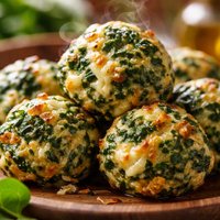 Spinach Cheese Balls Using Canned Spinach
