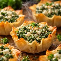 Spinach Cheese Phyllo Appetizers