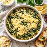 Spinach Custard with Hollandaise Sauce from Savannah