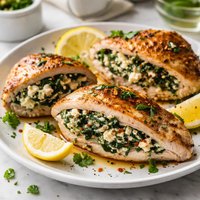 Spinach Feta Stuffed Chicken Breasts