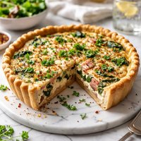 Spinach Ham Quiche