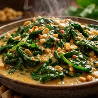 Spinach in Peanut Sauce