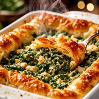 Spinach in Puff Pastry Casserole