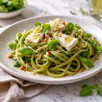 Spinach Linguini with Brie