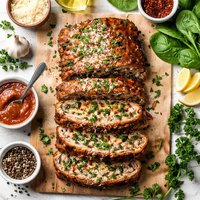 Spinach Parmesan Meatloaf
