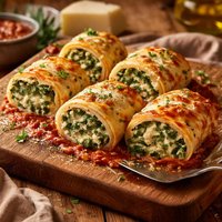 Spinach Pasta Rolls
