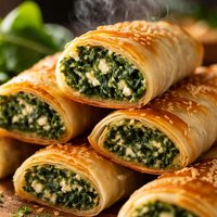 Spinach Phyllo Roll Ups