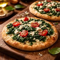 Spinach Pita Pizza