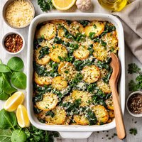 Spinach Potato Bake