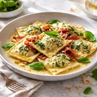 Spinach Prosciutto Ravioli