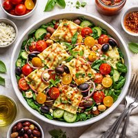 Spinach Ravioli Salad with Olive Oil Tomato Vinaigrette