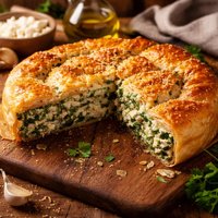 Spinach Ricotta Pie with a Hint of Feta