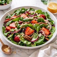 Spinach Salad with Maple Dressing