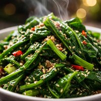 Spinach Salad with Sesame Dressing