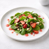 Spinach Salad with Strawberry Vinaigrette