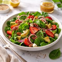 Spinach Salad with Sweet and Sour Dressing