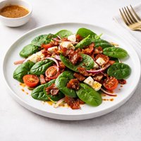 Spinach Salad with Warm Bacon Dressing