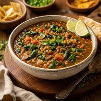 Spinach Salsa Lentil Soup