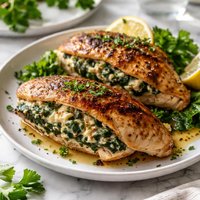 Spinach Stuffed Chicken Breasts
