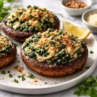 Spinach Stuffed Portabella Mushrooms