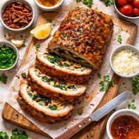 Spinach Stuffed Turkey Meatloaf