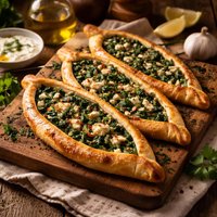 Spinach Turkish Pide