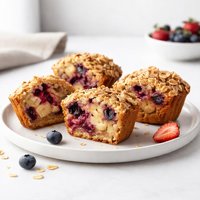 Split Decision Oatnanaberry Muffins