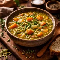 Split Pea and Winter Squash Soup
