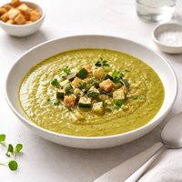 Split Pea and Zucchini Soup
