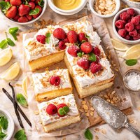 Sponge and Vanilla Custard Cake