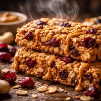 Sports Bars with Dried Fruit and Peanut Butter