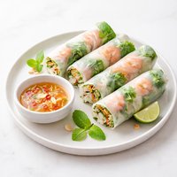 Spring Rolls with Nuoc Cham Dipping Sauce
