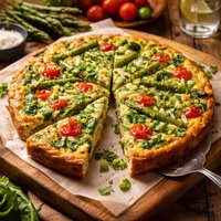 Spring Vegetable Frittata Low Fat Low Cal