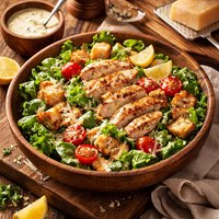 Springtime Chicken Tossed Caesar Salad