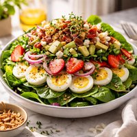 Springtime Layered Spinach Salad