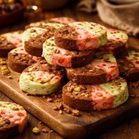 Spumoni Slices Neapolitan Cookies