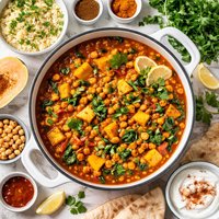 Squash and Chickpea Moroccan Stew