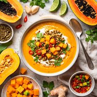 Squash and Papaya Soup