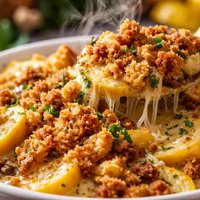 Squash Casserole with Dressing
