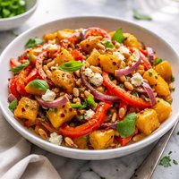 Squash Pepper and Onion Salad