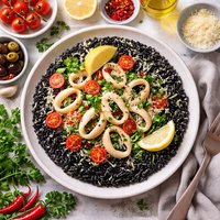 Squid Ink Risotto