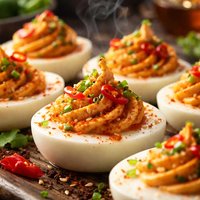 Sriracha Deviled Eggs
