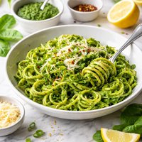 St Patricks Noodles with Spinach