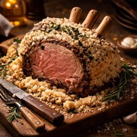 Standing Rib Roast in Rock Salt