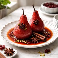 Star Anise Poached Pears