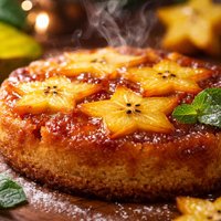 Star Fruit Carambola Upside Down Cake