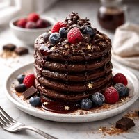 Stardust Chocolate Pancakes