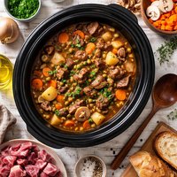 Steak Kidney Stew Crock Pot Slow Cooker
