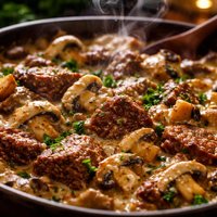 Steak Mushroom Casserole