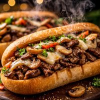 Steak Mushroom Hoagies